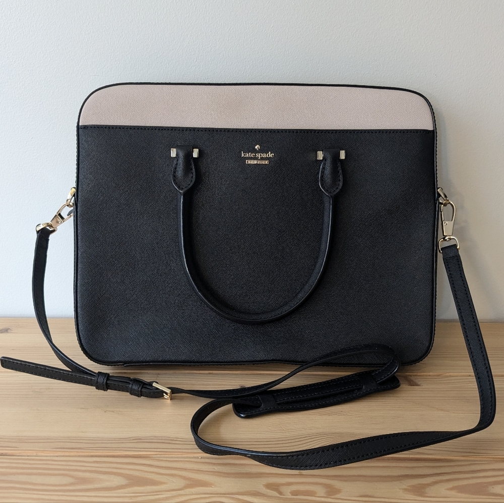 Kate Spade 13" Color Block Saffiano Leather Laptop Case